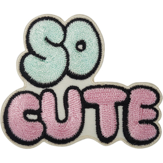 So Cute Patch Iron Sew On Jacket Jeans Bag T Shirt Dress Skirt Embroidered Badge