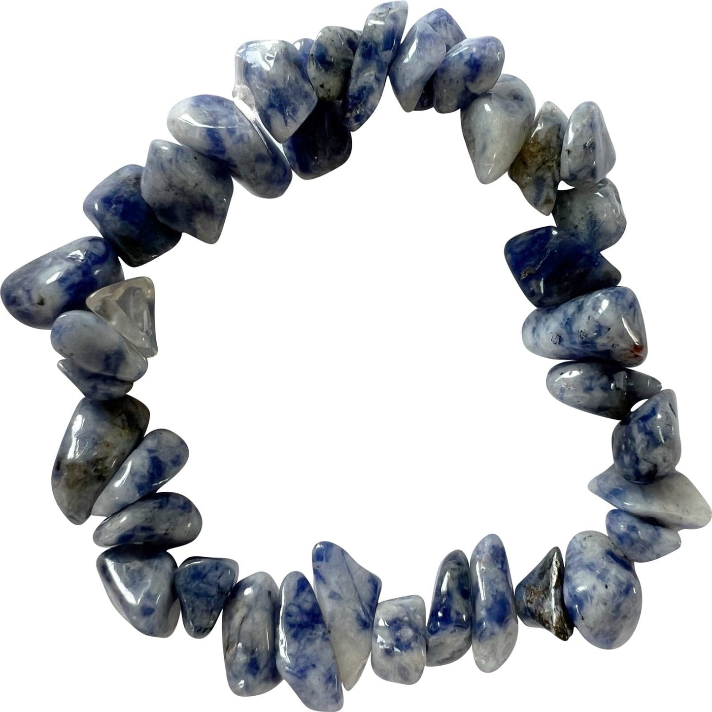 Sodalite Blue Spot Jasper Crystal Bracelet Wristband Natural Gemstone Jewellery