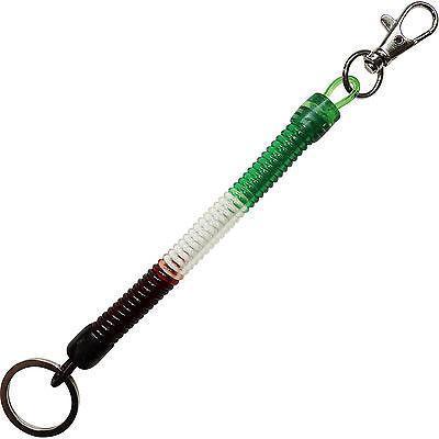 Spring Coil Spiral Stretchy Retractable Keychain Key Ring Chain Fob Keyring Kids