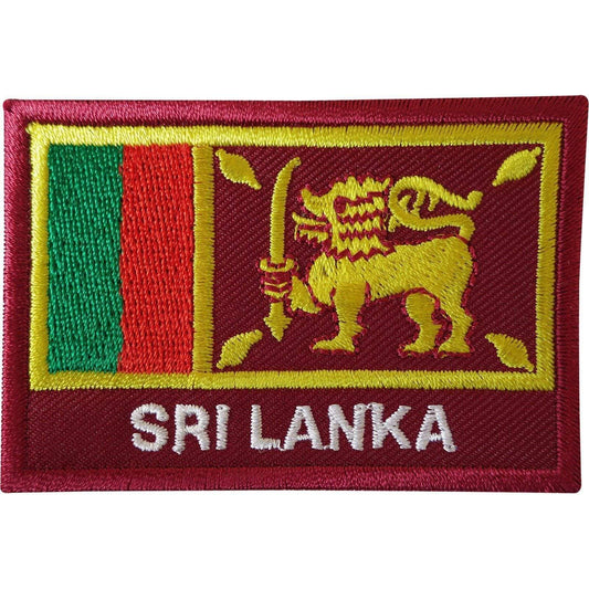 Sri Lanka Flag Patch Sew On Clothes Jacket Jeans Sri Lankan Embroidered Badge