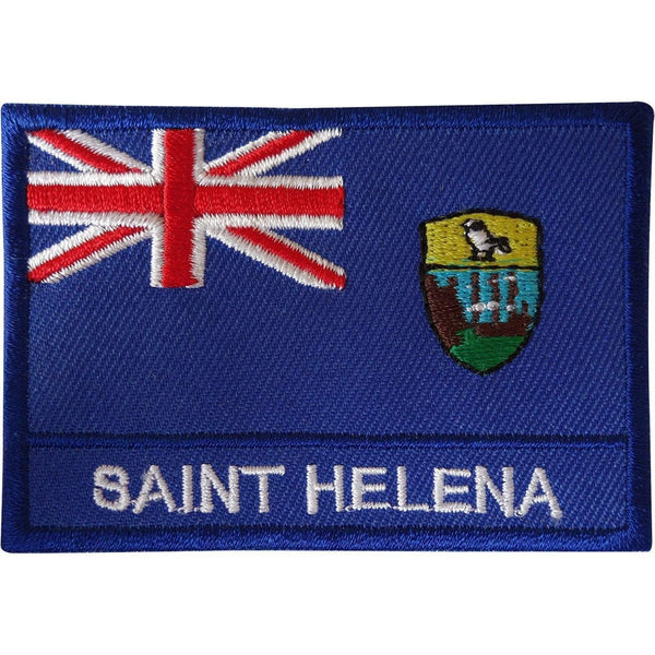 ST Saint Helena Flag Patch Embroidered Sew On Cloth Jacket Jean Embroidery Badge