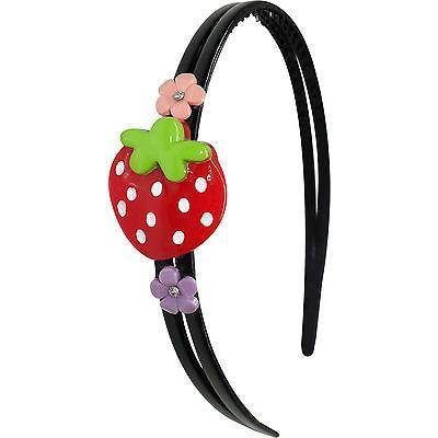Strawberry Black Hairband Headband Alice Hair Band Childrens Womens Accessories Strawberry Black Hairband Headband Alice Hair Band Childrens Womens Accessories