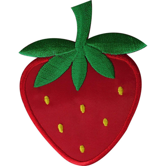 Strawberry Patch Embroidered Iron Sew On Fruit Badge Embroidery Crafts Applique