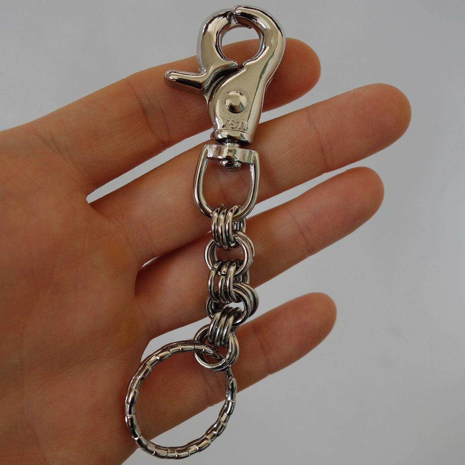 Strong Metal Keyring Keychain Key Holder Ring Chain Car Keys Fob Belt Loop Clip Strong Metal Keyring Keychain Key Holder Ring Chain Car Keys Fob Belt Loop Clip