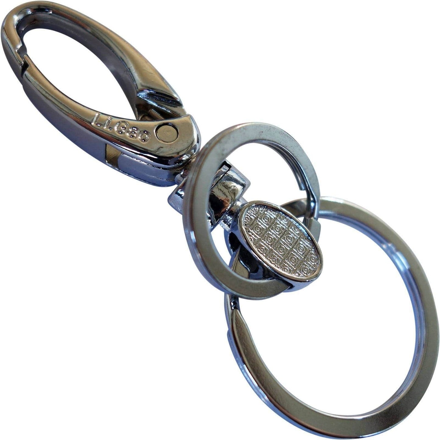 Strong Metal Keyring Keychain Key Holder Ring Chain Fob Clasp Swivel Keys Clip