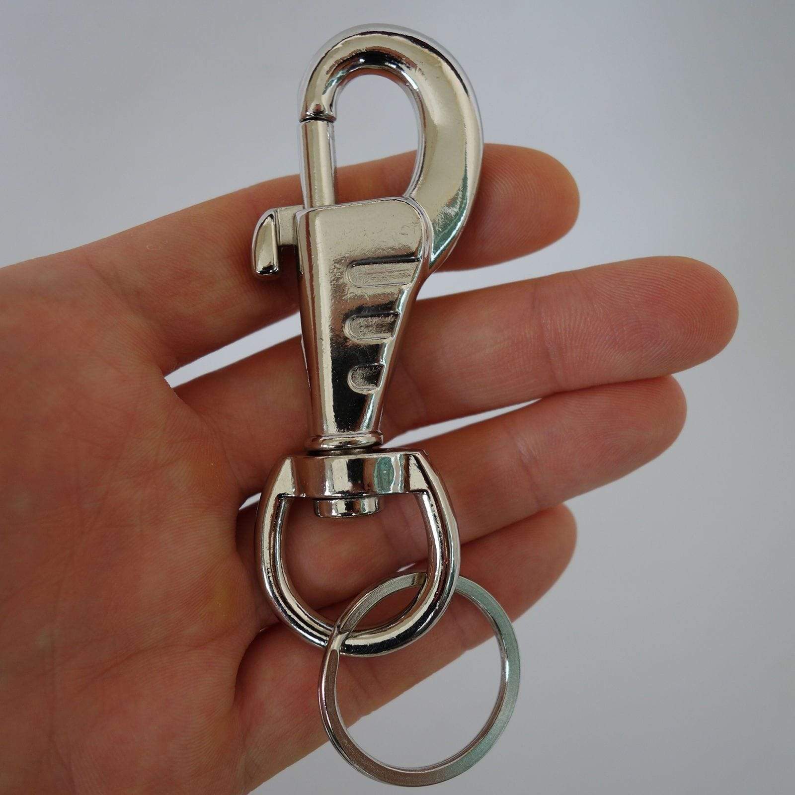 Strong Metal Keyring Keychain Key Ring Chain Trousers Belt Dog Collar Lead Clip Strong Metal Keyring Keychain Key Ring Chain Trousers Belt Dog Collar Lead Clip