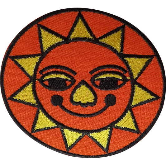 Sun Patch Embroidered Badge Embroidery Crafts Applique Iron Sew On Clothes Bags