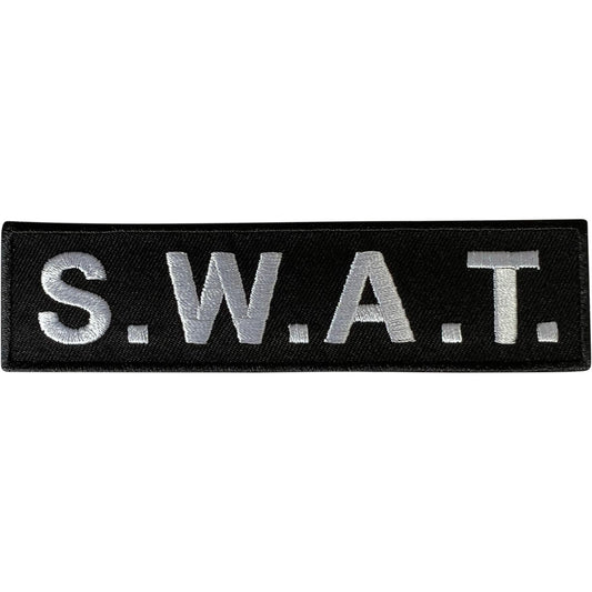 SWAT Patch Iron Sew On Clothes Police Army Military Fancy Dress Embroidery Badge