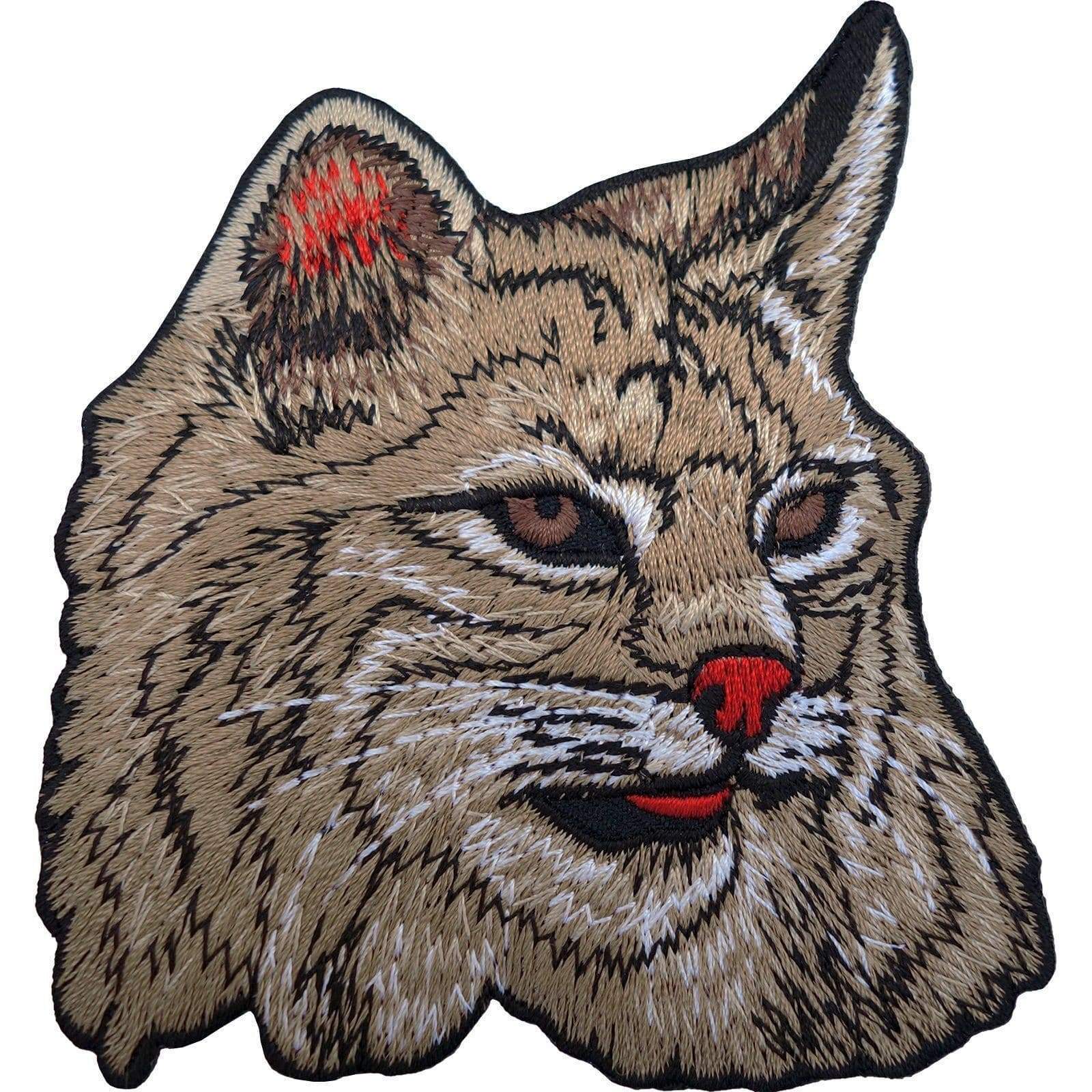 Tabby Cat Iron On Badge Sew On Patch Embroidered Pet Animal Embroidery Head Face