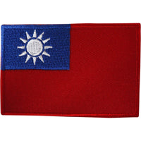 Taiwan Flag Patch Iron On Sew On Embroidered Republic of China Embroidery Badge