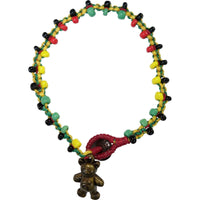 Teddy Bear Rasta Anklet Reggae Foot Chain Ankle Bracelet Womens Ladies Jewellery