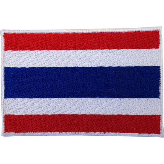 Thailand Flag Patch Iron Sew On Embroidered Badge Thai T Shirt Trousers Applique