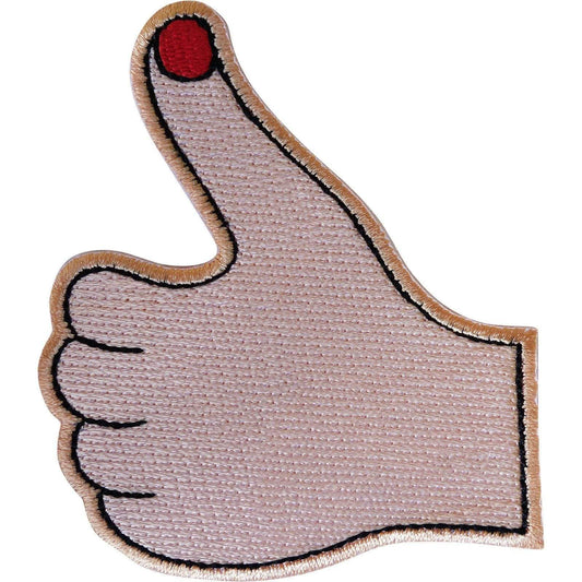 Thumbs Up Patch Iron Sew On Hand Gesture Embroidered Badge Embroidery Applique