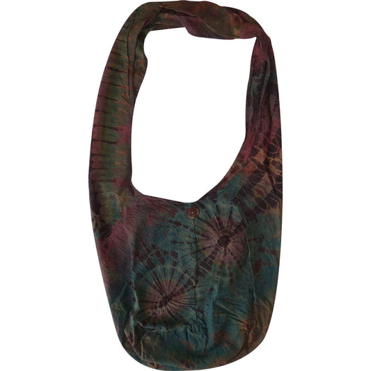 Tie Dye Sling Bag One Strap Messenger Handbag Purse Ladies Womens Girls Hippy