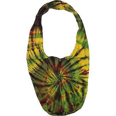 Tie Dye Yellow Green Sling Handbag Purse Shoulder Cross Body Messenger Bag Pouch Tie Dye Yellow Green Sling Handbag Purse Shoulder Cross Body Messenger Bag Pouch