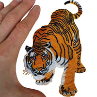 Tiger Patch Iron Sew On Clothes Bag T Shirt Animal Embroidered Badge Applique