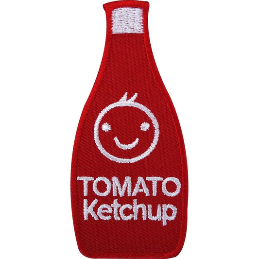 Tomato Ketchup Sauce Fast Food Embroidered Iron / Sew On Patch Embroidery Badge