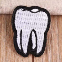Tooth Iron On Patch Sew On Patch Dentist Embroidered Applique Embroidery Badge