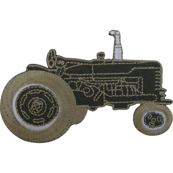 Tractor Patch Embroidered Badge Farmer Iron On Sew On Clothes T Shirt Jacket Bag