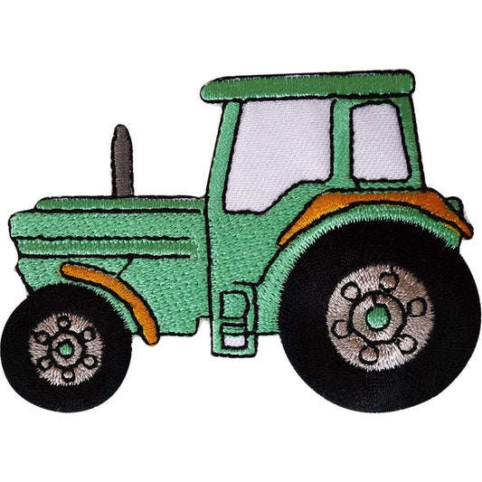 Tractor Patch Embroidered Badge Iron Sew On Shirt Jeans Farm Embroidery Applique