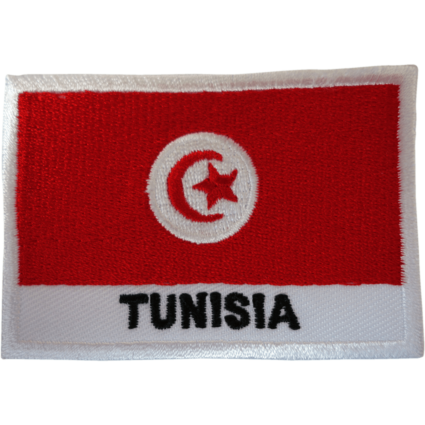 Tunisia Flag Patch Iron On Sew On Clothes Bag Tunisian Africa Embroidered Badge