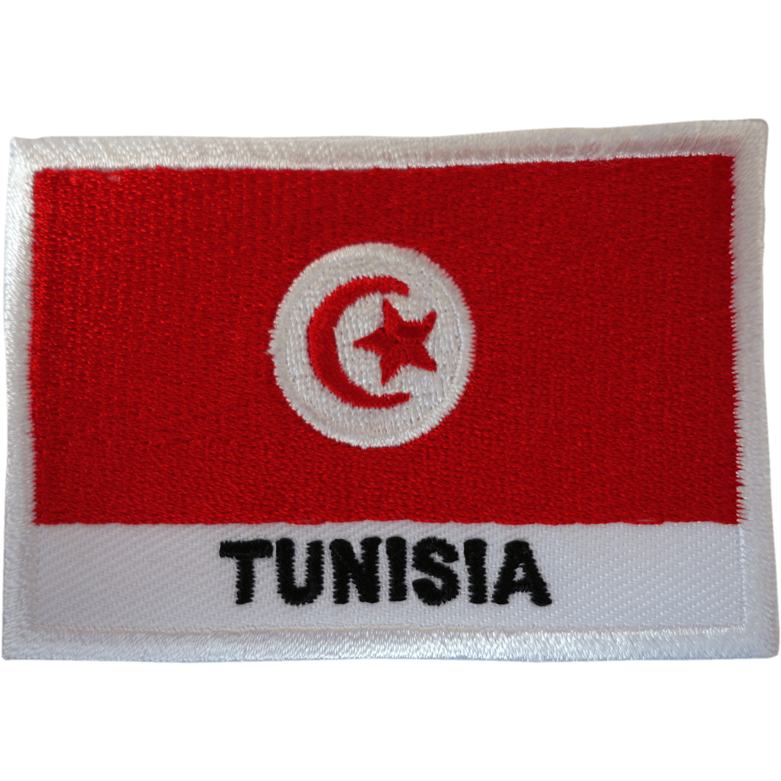 Tunisia Flag Patch Iron On Sew On Clothes Bag Tunisian Africa Embroidered Badge