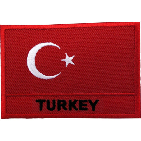 Turkey Flag Patch Iron Sew On Embroidered Badge Turkish T Shirt Bag Hat Applique