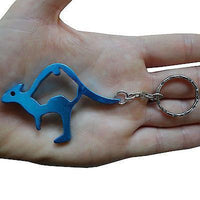 Turquoise Kangaroo Bottle Opener Key Ring Chain Fob Cute Cool Party Bag Gift Toy Turquoise Kangaroo Bottle Opener Key Ring Chain Fob Cute Cool Party Bag Gift Toy