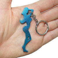 Turquoise Sexy Key Ring Chain Fob Bottle Opener Keyring Keychain Party Bag Toy Turquoise Sexy Key Ring Chain Fob Bottle Opener Keyring Keychain Party Bag Toy