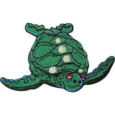 Turtle Embroidered Iron / Sew On Patch Applique Crafts Embroidery T Shirt Badge
