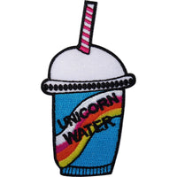 Unicorn Water Patch Iron On Sew On Drink Embroidered Badge Embroidery Applique