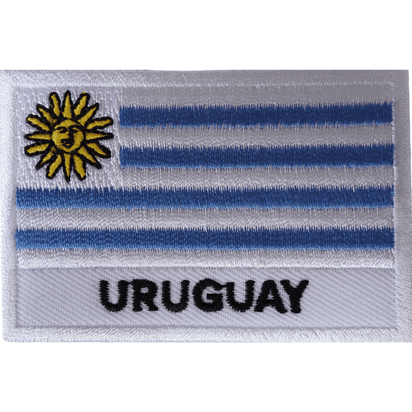 Uruguay Flag Iron On Patch Sew On Shirt Clothes South America Embroidered Badge