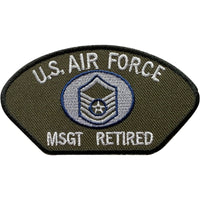 US AIR Force Master Sergeant MSGT Retired Patch Iron On Sew On Embroidered Badge