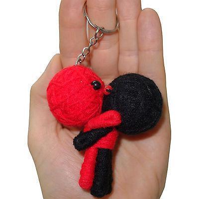 Valentines Day Romantic Romance Couple Voodoo Doll Keyring Keychain Gift Present