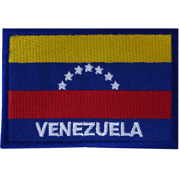 Venezuela Flag Iron On Patch Sew On South America Clothes Bag Embroidered Badge