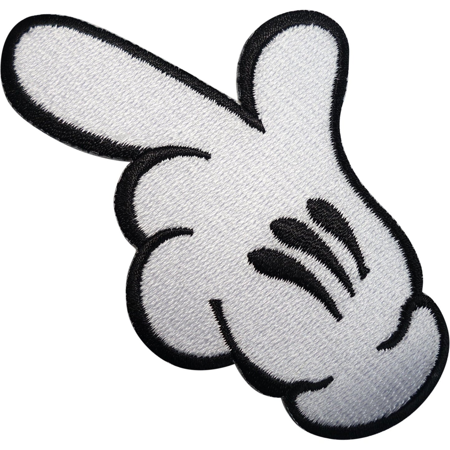 White Glove Cartoon Hand Patch Embroidered Badge Iron Sew On Clothes Jeans Bag