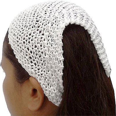 White Hair Net Crochet Snood Headband Hairband Sports Gym Work Alice Head Band White Hair Net Crochet Snood Headband Hairband Sports Gym Work Alice Head Band