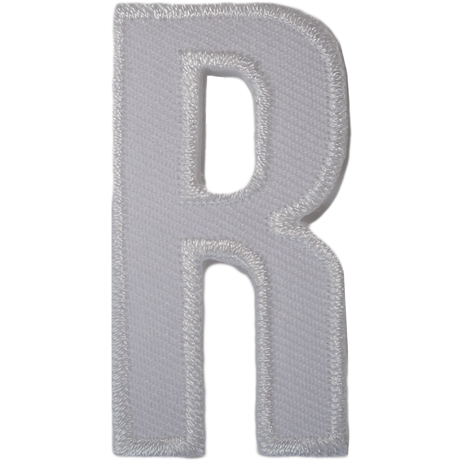Letter R White Letter Number Iron Sew On Patches Badges Name Letters Numbers Badge Patch