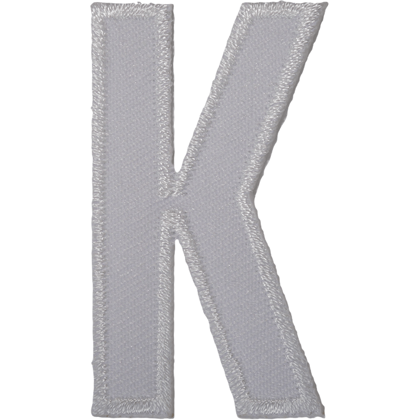 Letter K White Letter Number Iron Sew On Patches Badges Name Letters Numbers Badge Patch