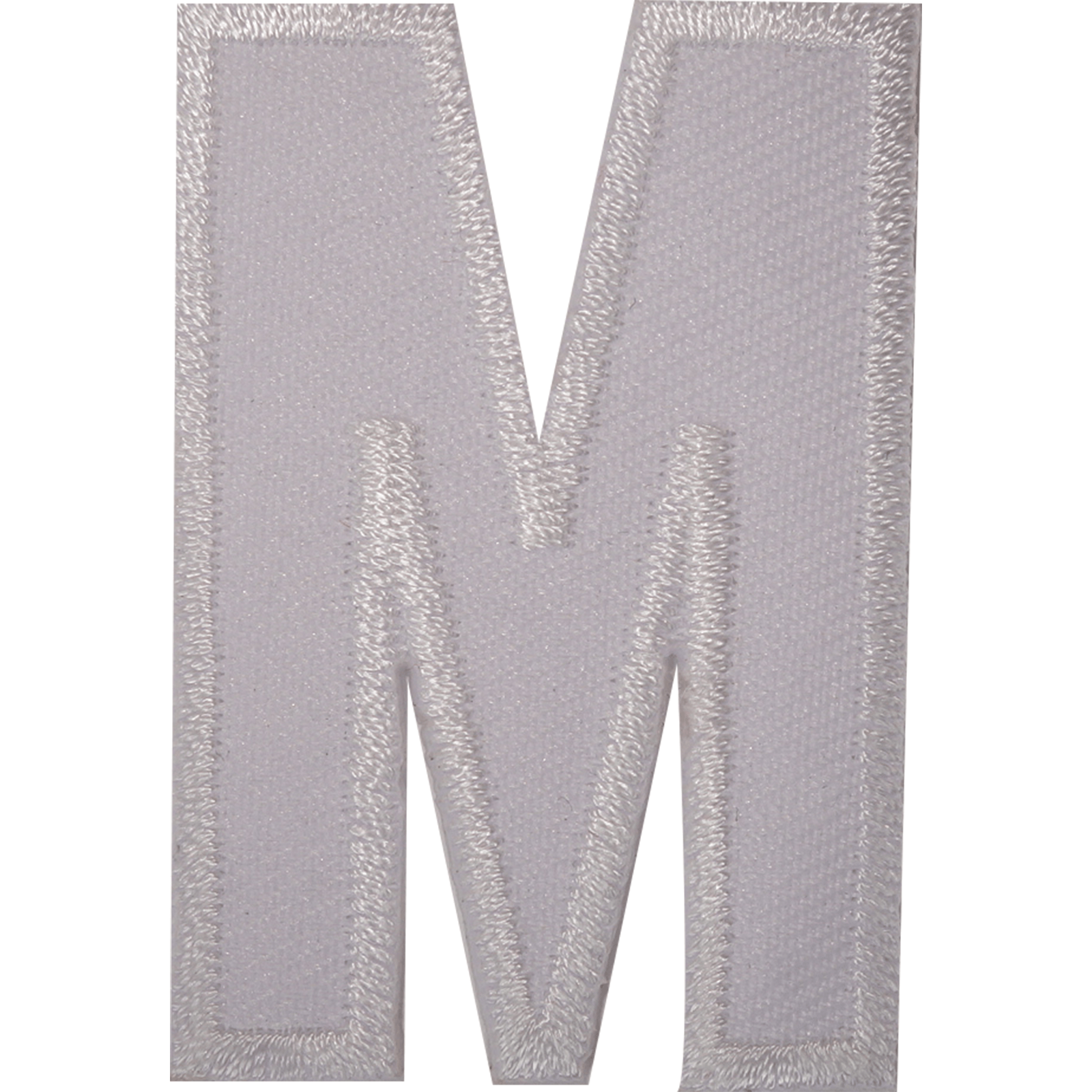Letter M White Letter Number Iron Sew On Patches Badges Name Letters Numbers Badge Patch