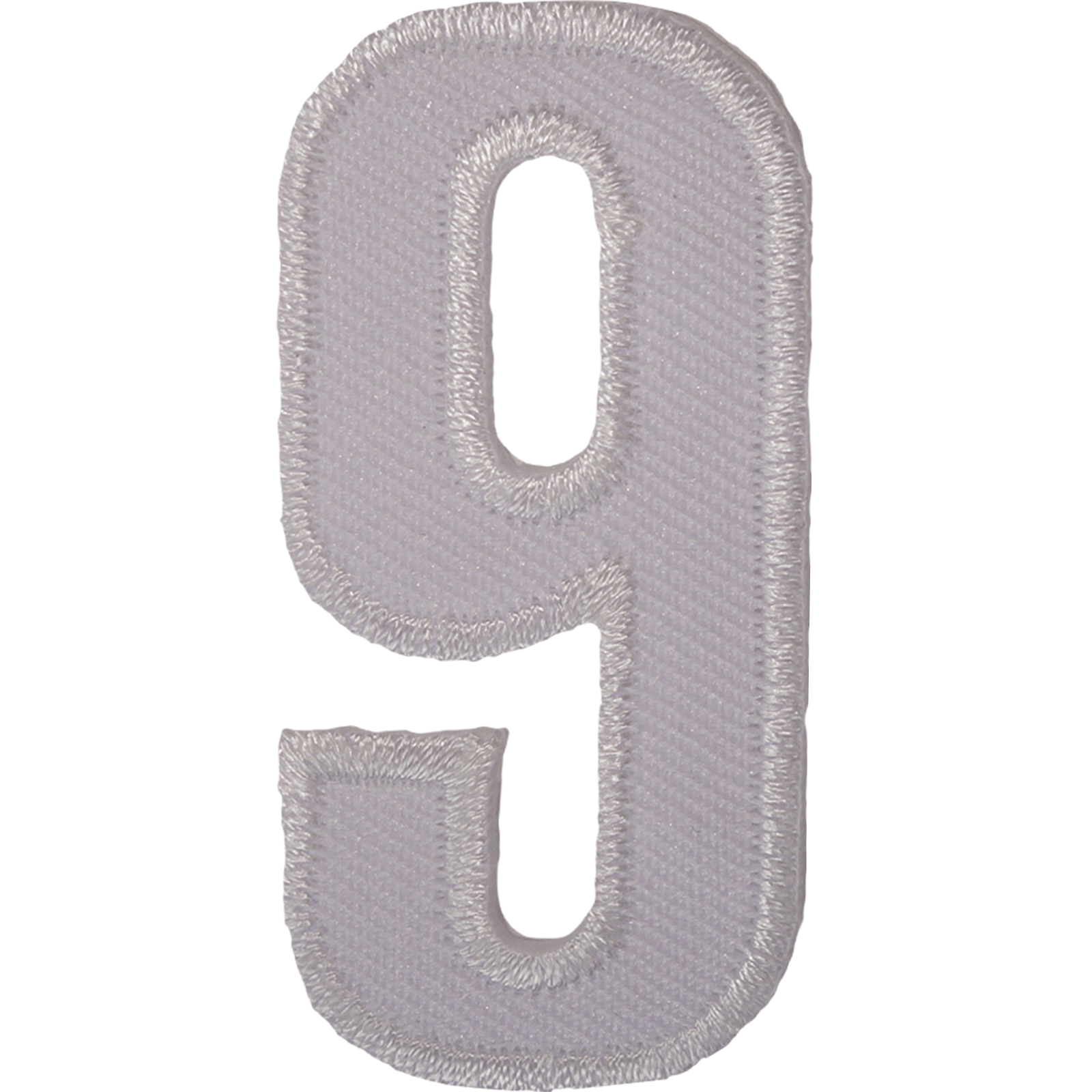Number 9 ( Number Nine ) White Letter Number Iron Sew On Patches Badges Name Letters Numbers Badge Patch