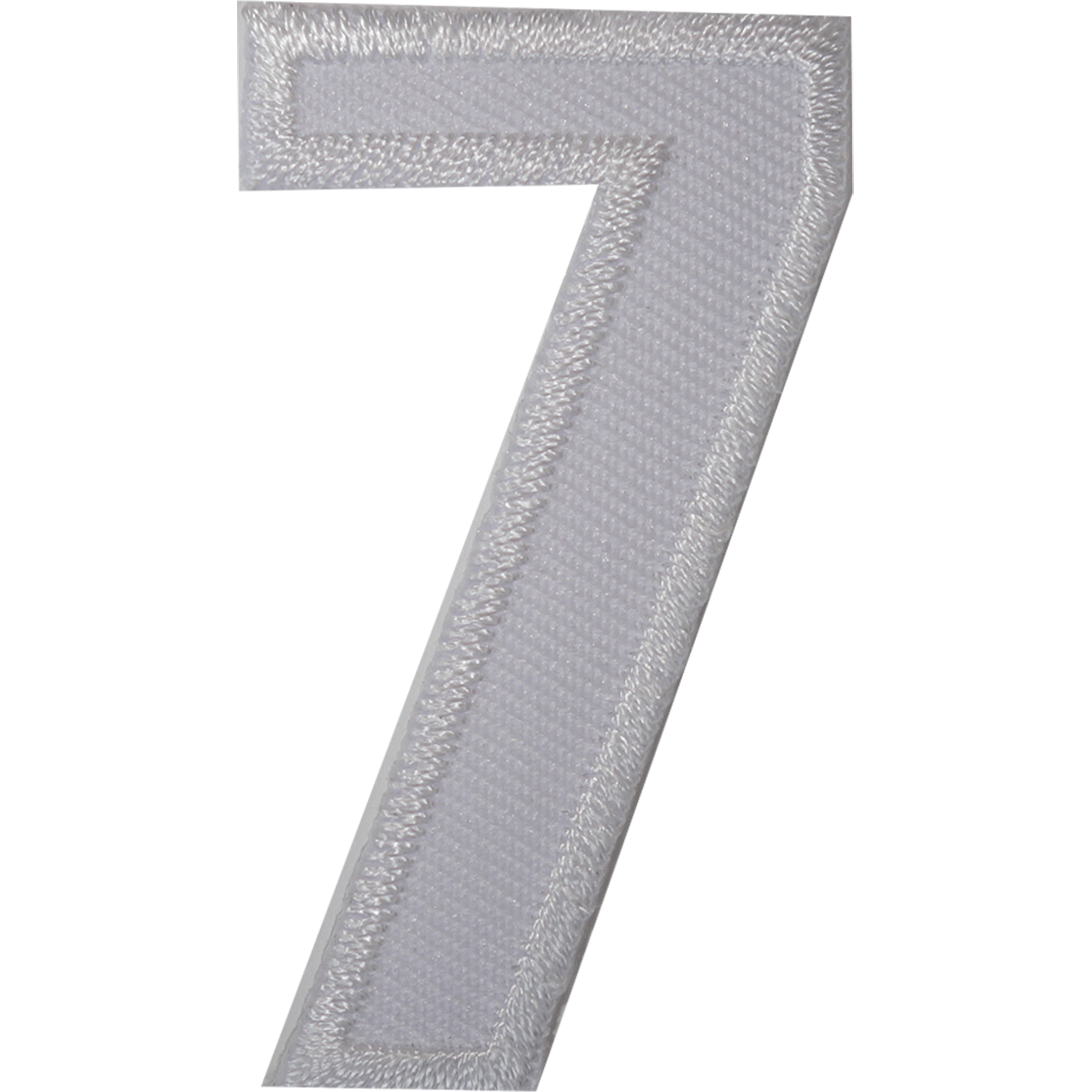Number 7 ( Number Seven ) White Letter Number Iron Sew On Patches Badges Name Letters Numbers Badge Patch