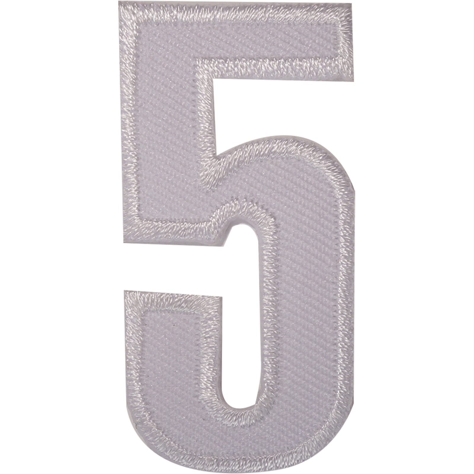 Number 5 ( Number Five ) White Letter Number Iron Sew On Patches Badges Name Letters Numbers Badge Patch