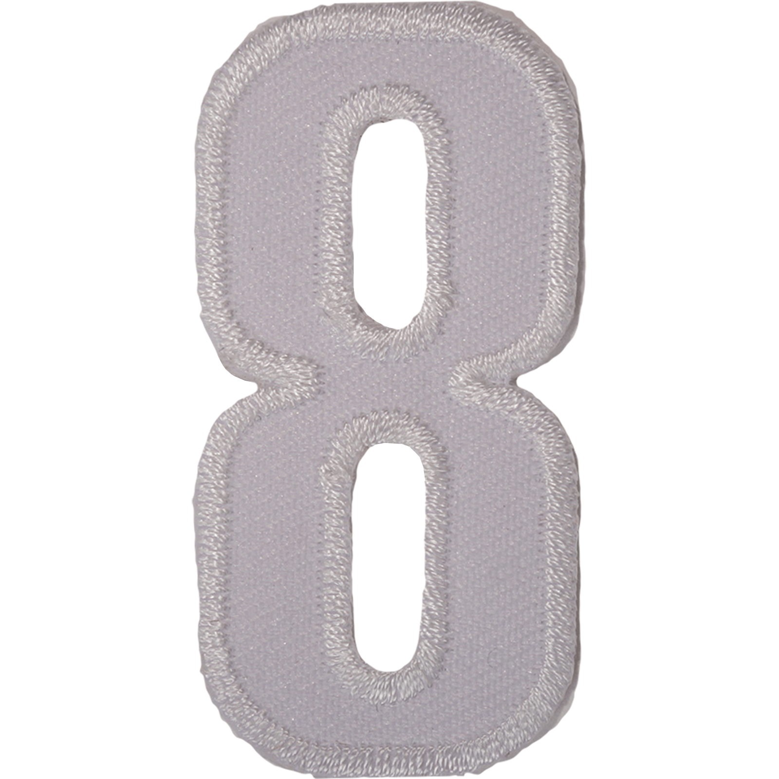 Number 8 ( Number Eight ) White Letter Number Iron Sew On Patches Badges Name Letters Numbers Badge Patch