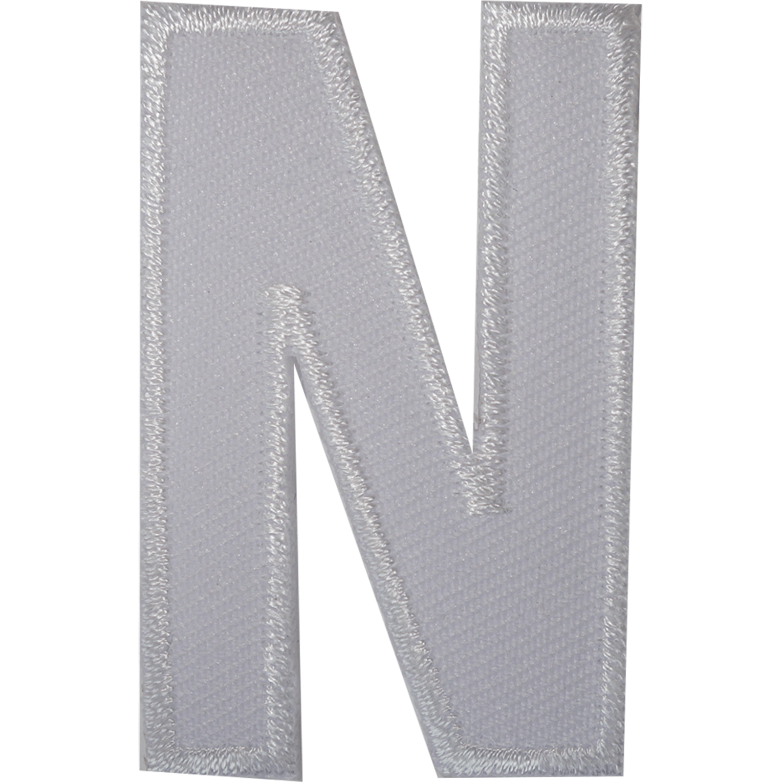 Letter N White Letter Number Iron Sew On Patches Badges Name Letters Numbers Badge Patch