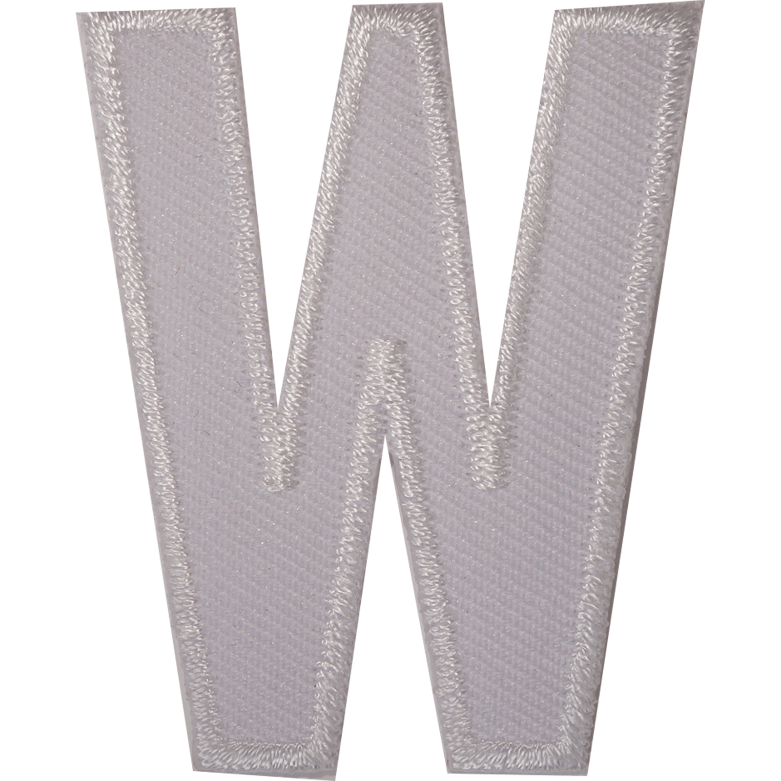 Letter W White Letter Number Iron Sew On Patches Badges Name Letters Numbers Badge Patch