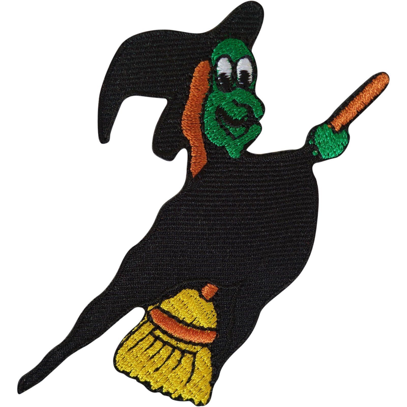 Witch Patch Iron Sew On Embroidered Badge Embroidery Applique Halloween Crafts