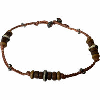 Wood Beads Anklet Foot Chain Ankle Bracelet Womens Girls Mens Handmade Jewellery