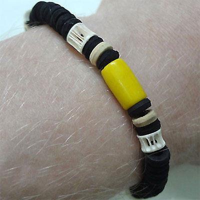 Wood Surfer Friendship Charm Bracelet Wristband Bangle Mens Womens Kid Jewellery