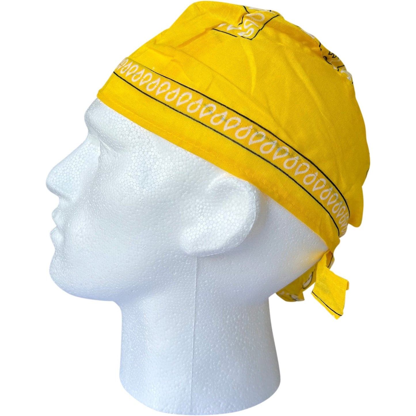 Yellow Bandana Zandana Hairband Headband Headscarf Durag Hair Head Band Hat Cap